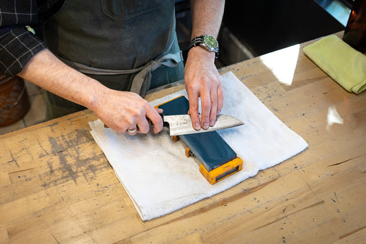 How to Sharpen Kitchen Knives with Japanese Whetstones